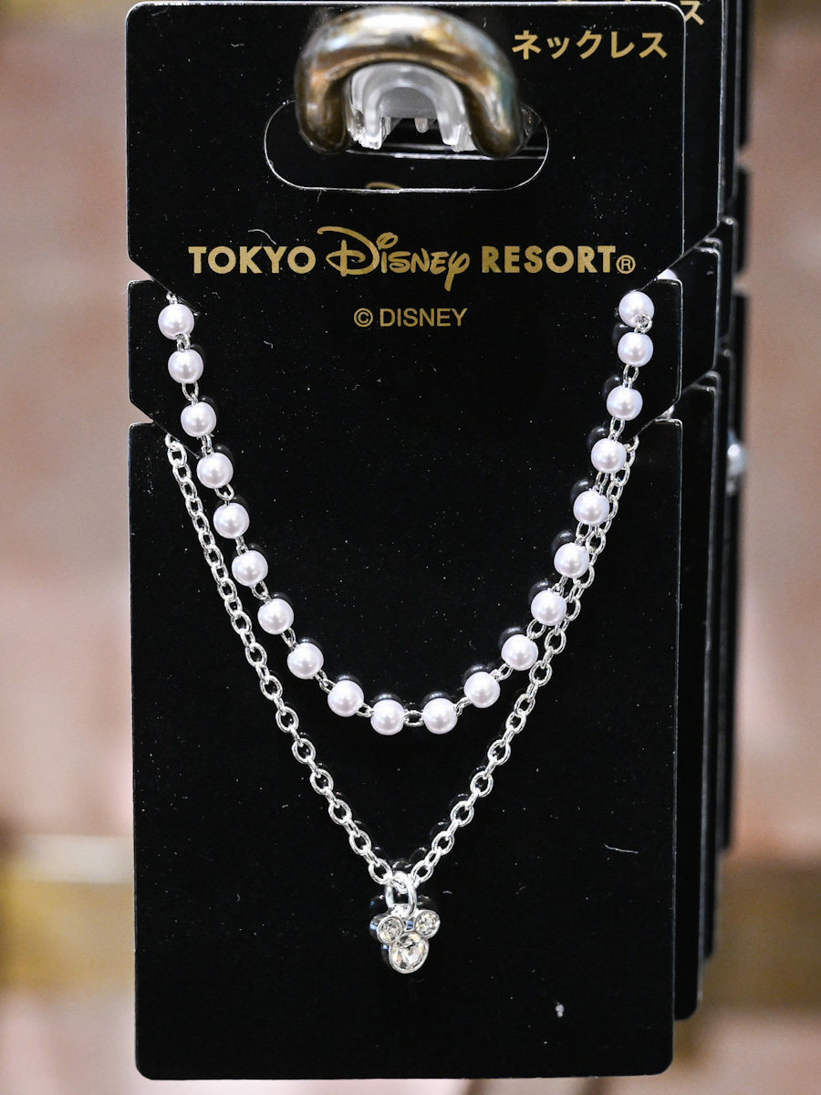 ペアデザインも！東京ディズニーランド ミッキーモチーフネックレス -