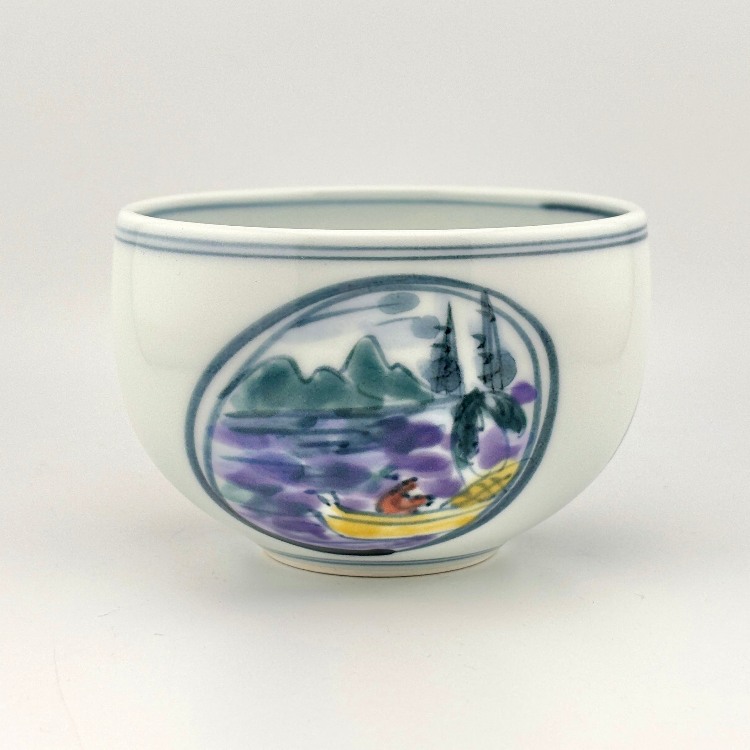 青木龍山】文化勲章受章日本芸術院会員日本名窯青木龍山作染付丸花紋花瓶