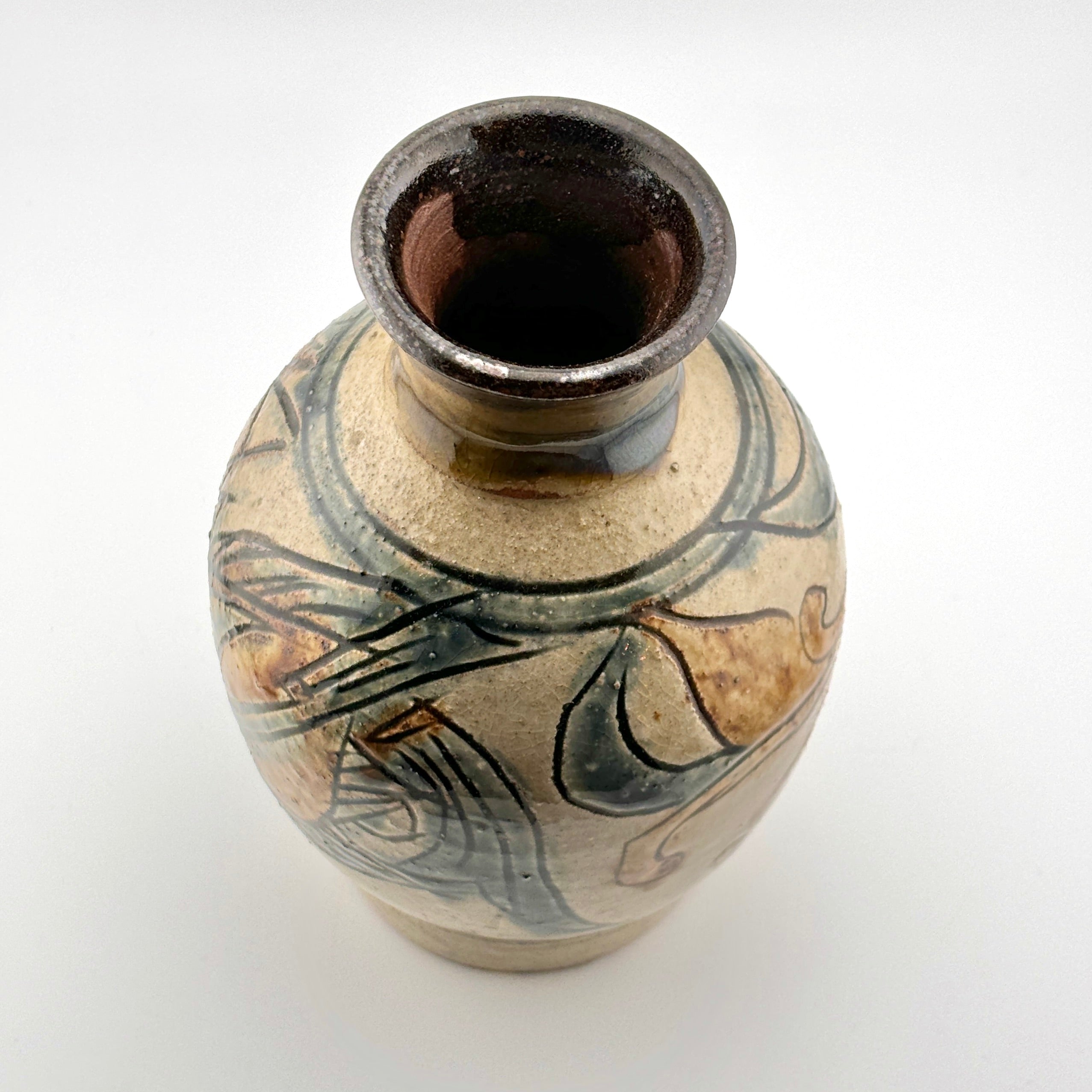 人間国宝級◇蔵から凄い龍が舞う壺が出てきた、壺、花瓶、花道具