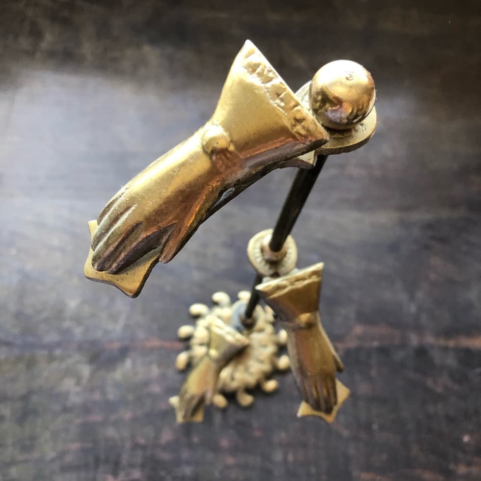 真鍮ハンドクリップスタンド