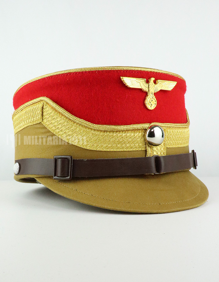 WW2 ナチスドイツ軍 陸軍 国防軍 歩兵 将校制帽 精密複製 帽章・チン