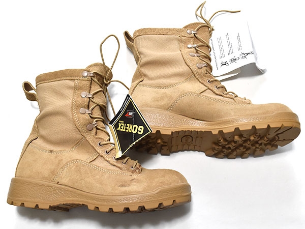 米軍実物 官給品 BATES コンバットブーツ ゴアテックス タン 7.5W 25.5