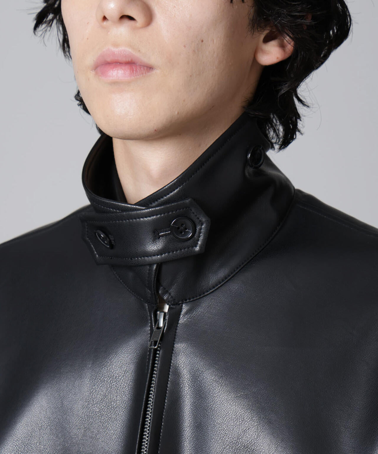 WEB限定/フェイクレザーオーバーブルゾン | NANO universe（ナノ