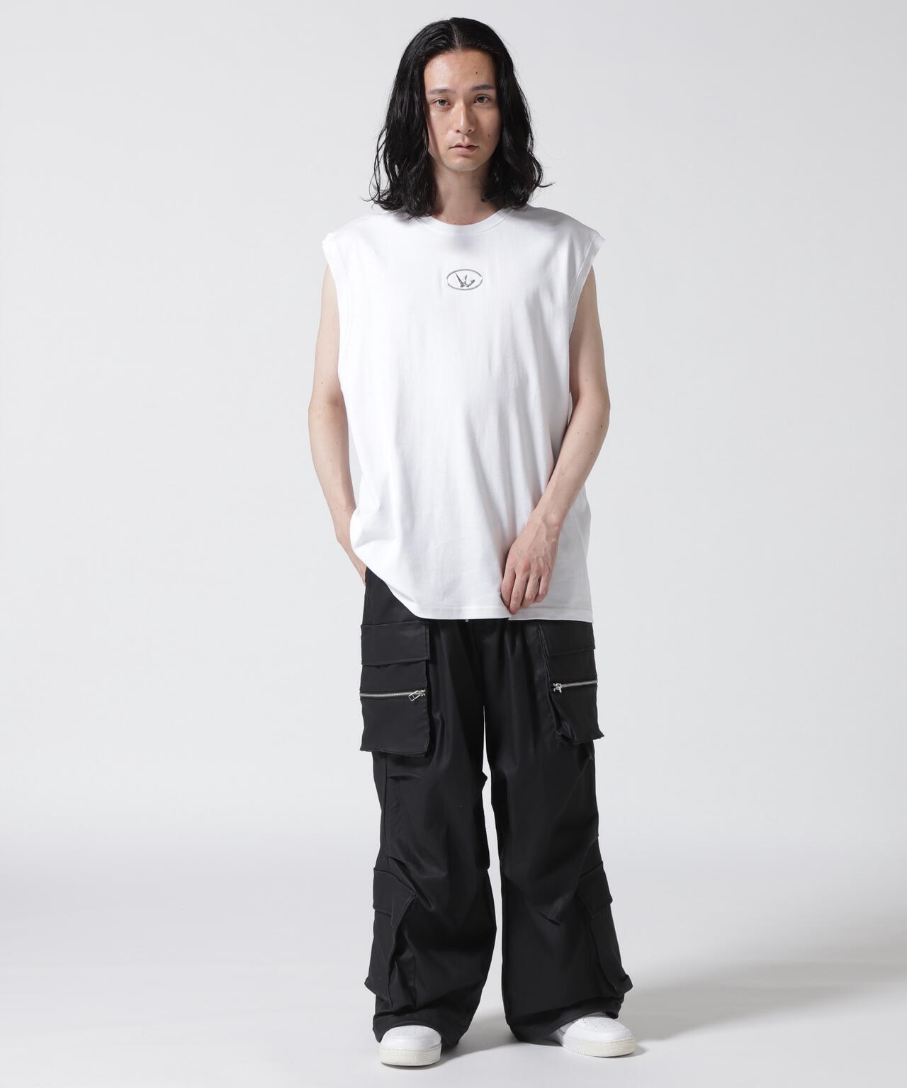 DankeSchon/ダンケシェーン/PREMIUM COATING WIDE POCKET PANTS