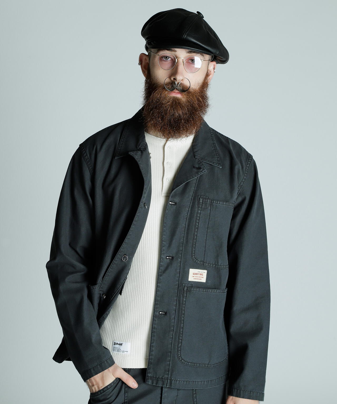 BACK SATIN COVERALL/バックサテン カバーオール | Schott（ショット