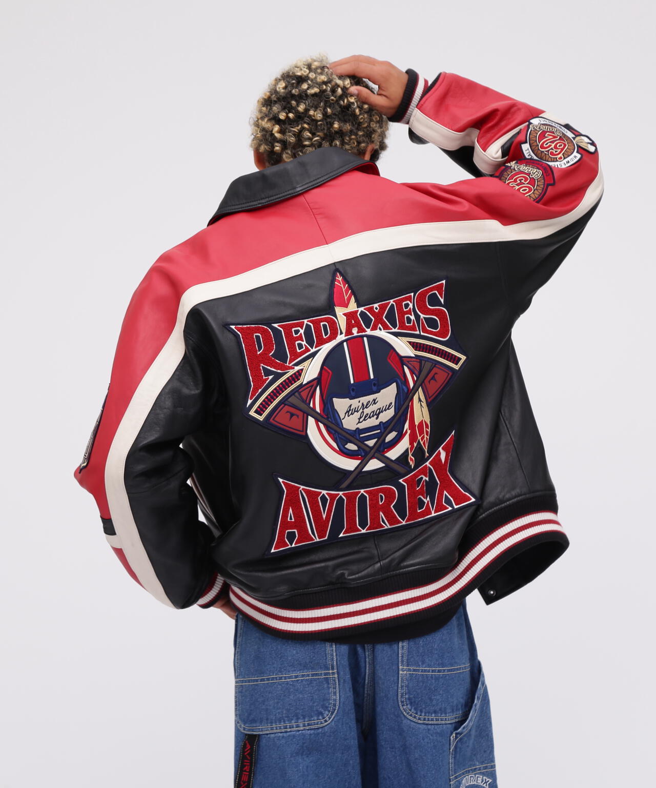 VARSITY JACKET RED AXES / バーシティジャケット レッドアクシズ