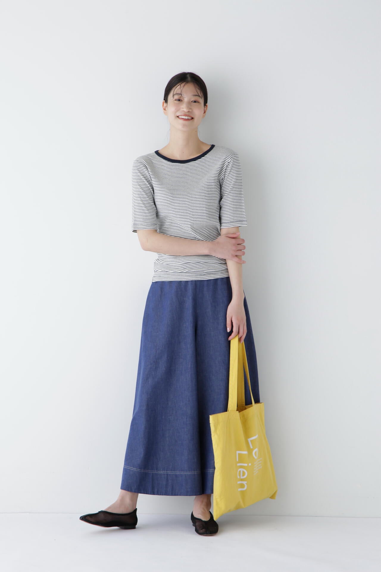 ライトオンスデニムフレアースカーチョ | human woman（ヒューマン