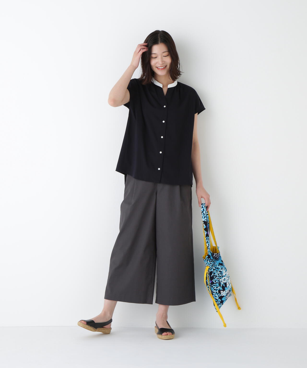 UVカット・接触冷感】クールマックス混ガウチョパンツ | human woman