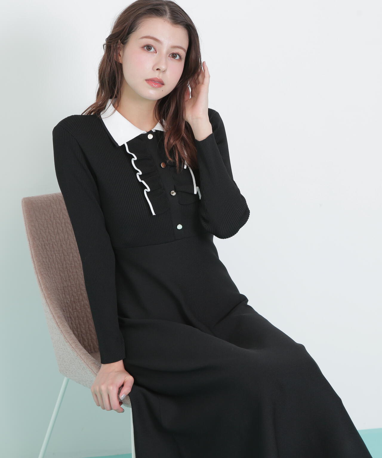 フリルポロニットワンピース | JILL by JILL STUART（ジル バイ ジル