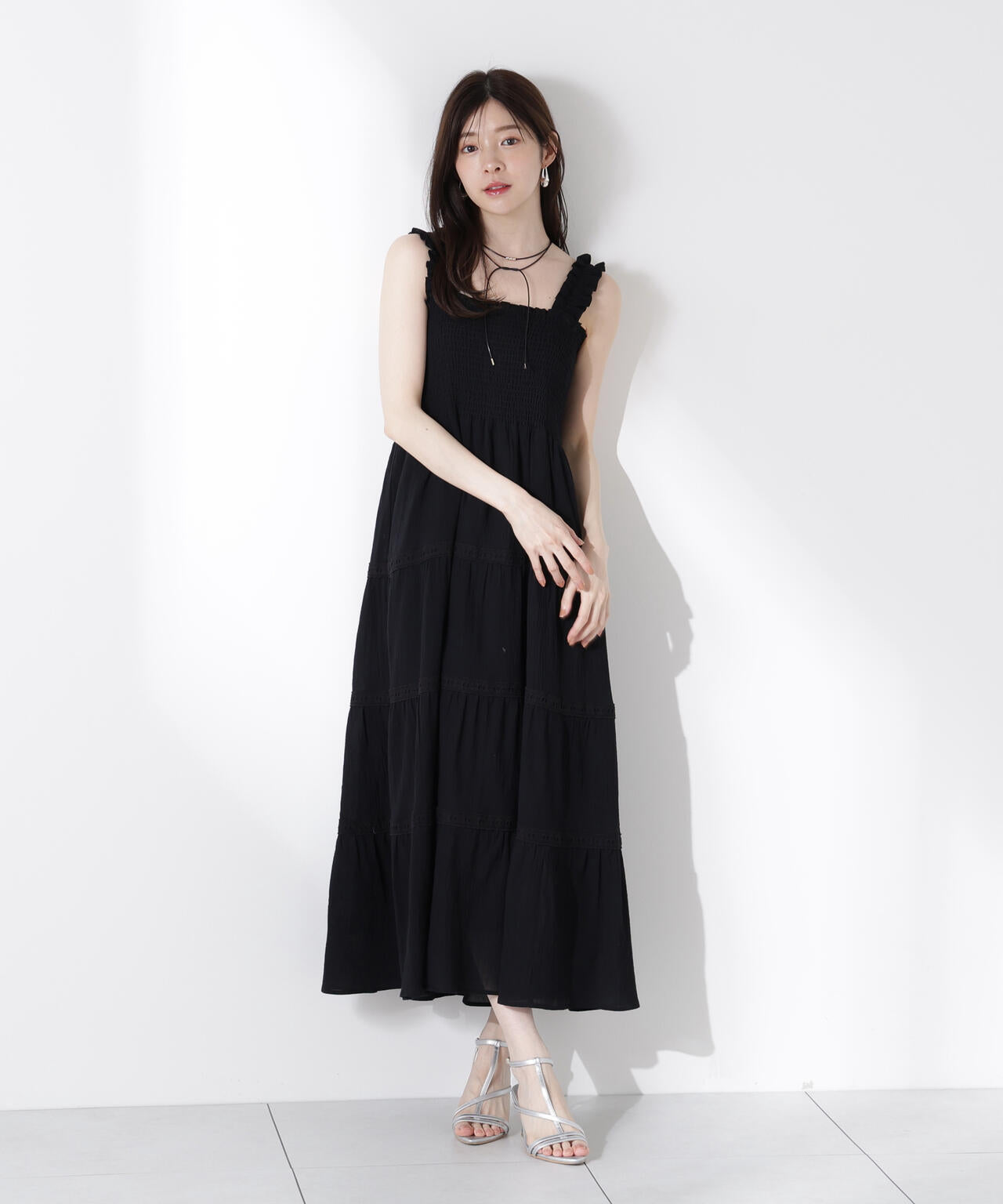 EDIT COLOGNE》レース付きティアードワンピース | PROPORTION BODY