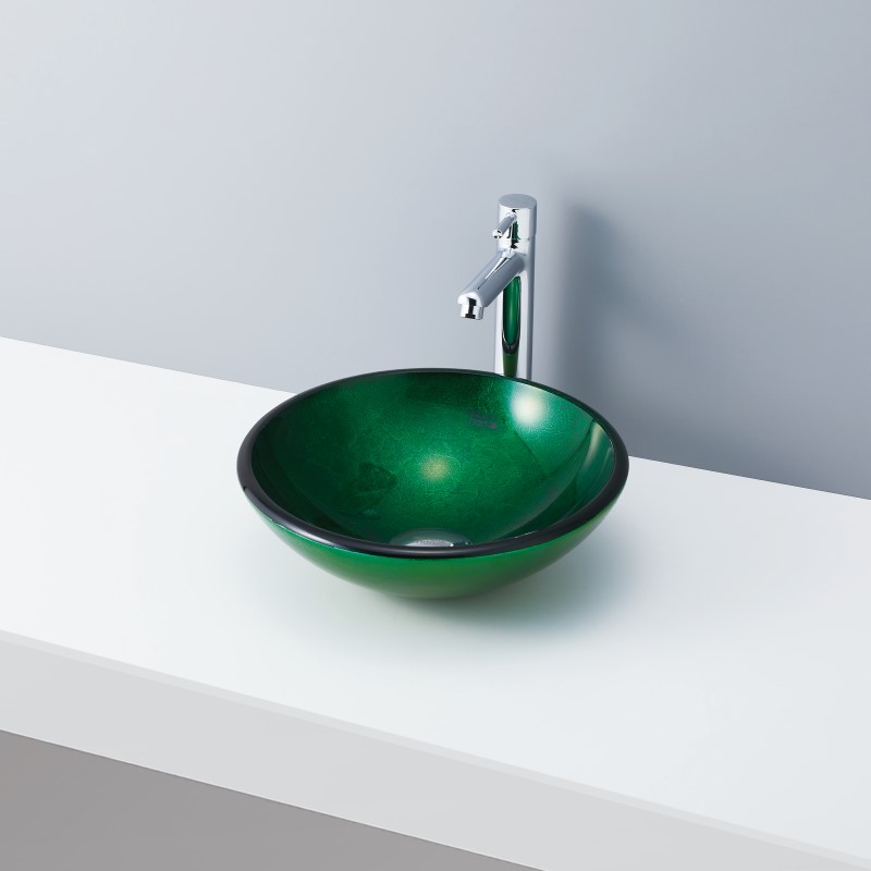 手洗いボウル クリアガラス S-B015｜おしゃれな洗面ボウル(洗面器)通販