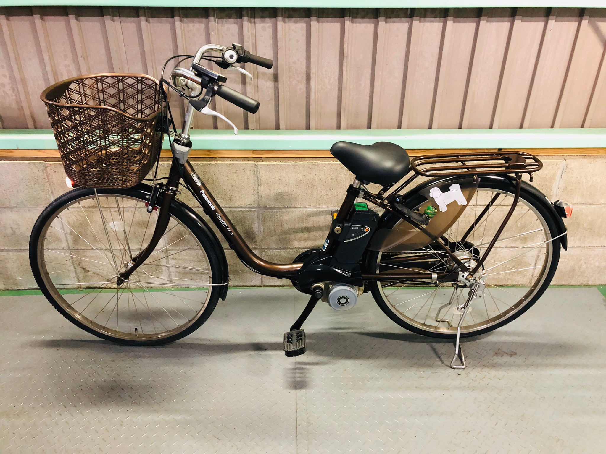 パナソニック新機種電動アシスト自転車viviTX26インチキミドリボディー