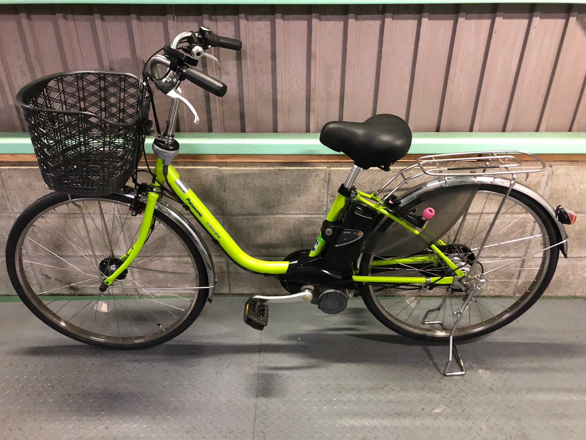 分解発送【6】電動自転車 Panasonic light U グリーン24インチ 電動