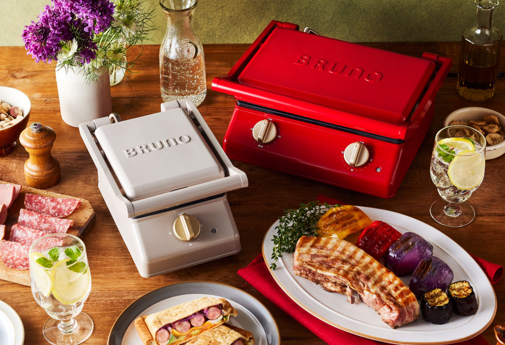 新品・未使用 BRUNO グリルサンドメーカー ダブル レッド 新品未使用