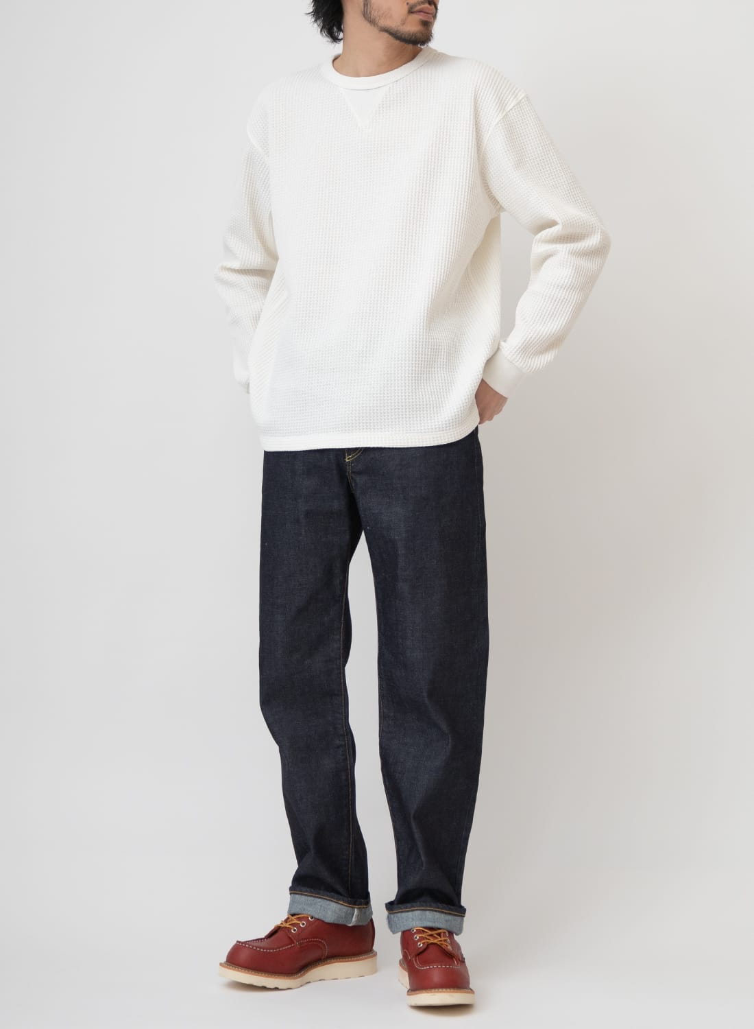 ECO HYBRID WAFFLE L/S TEE|エコハイブリッド ワッフル ロングスリーブ