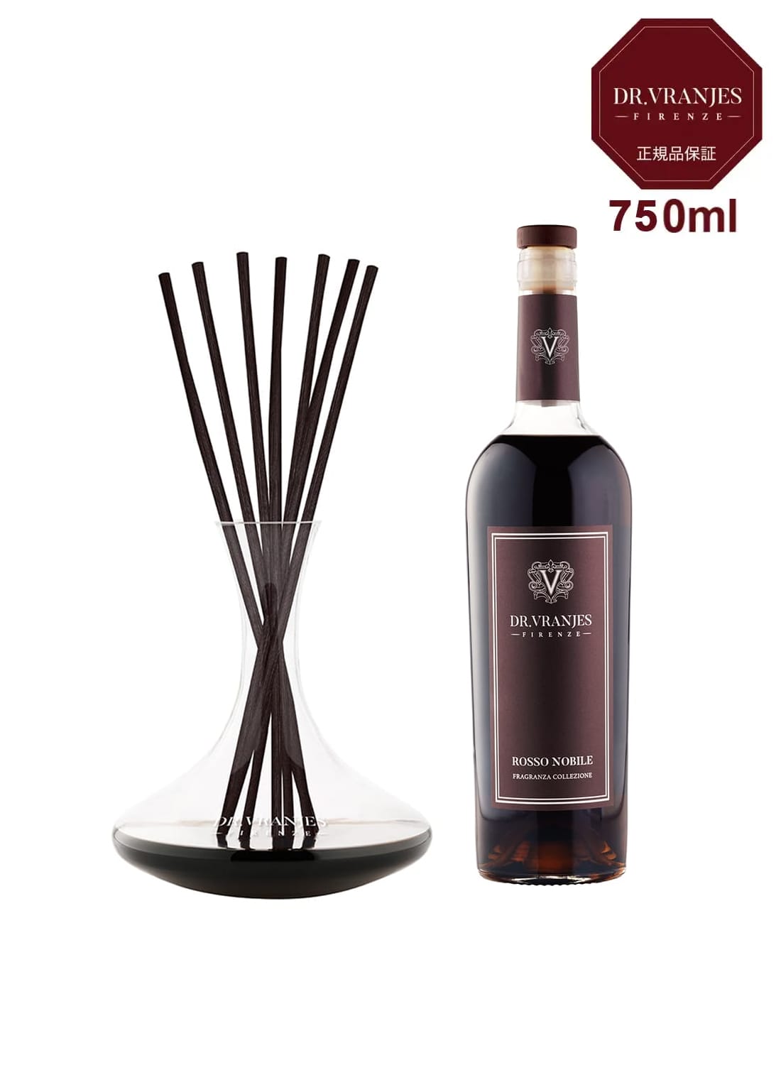 ROSSO NOBILE DECANTER AND BORDEAUX BOTTLE|ロッソ ノービレ