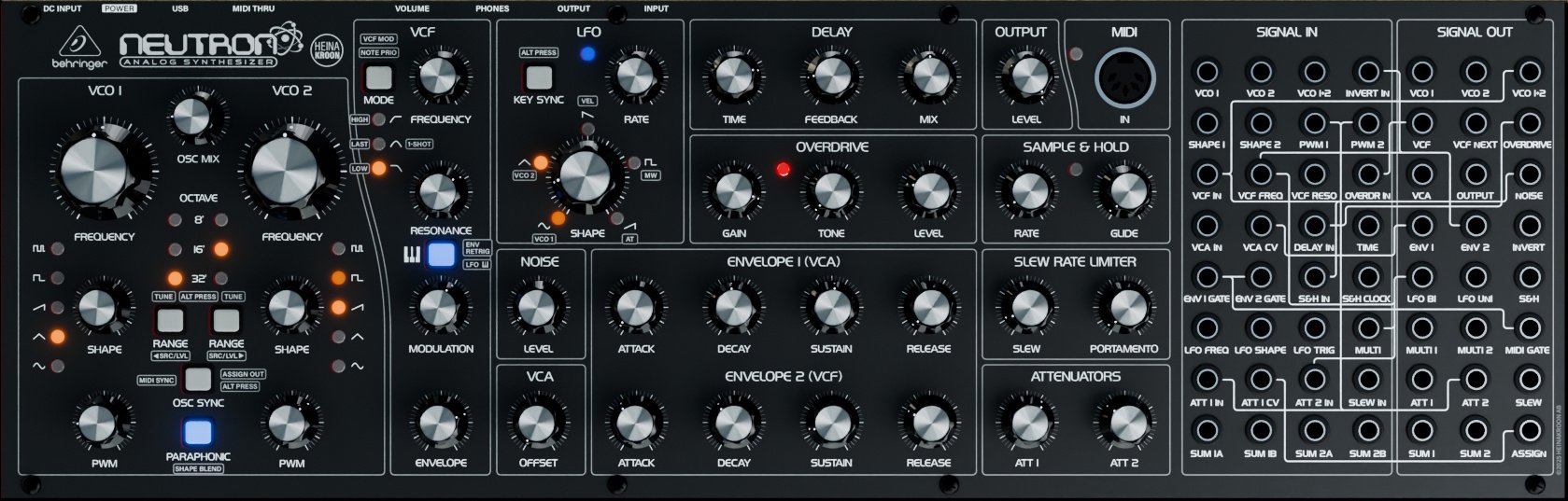 Behringer Neutron (Heinakroon Eclipse Panel) - Eurorack Module on