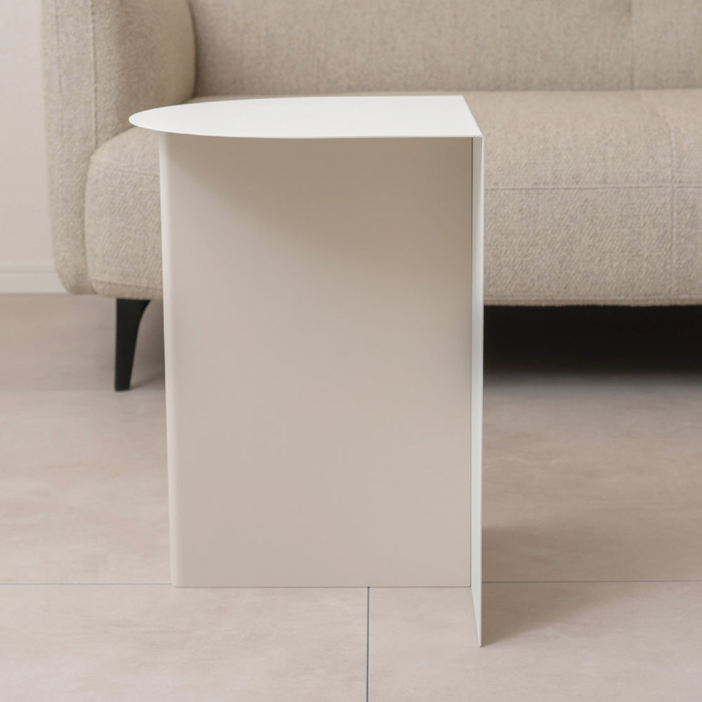 展示品 モダンスタイル ハーフムーン コンソール サイドテーブル※i4