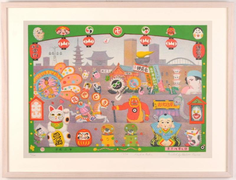 インテリアの絵画をリトグラフの版画で制作した馬場檮男のインテリアの