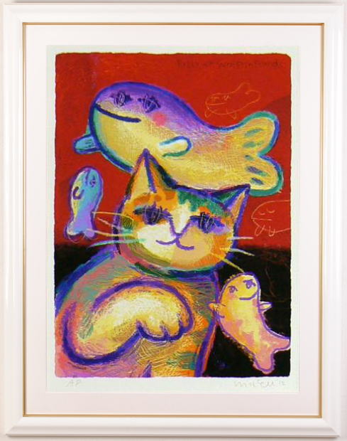 マイケル・ルー「ユニオンスクエア」シルクスクリーン 大作 直筆サイン