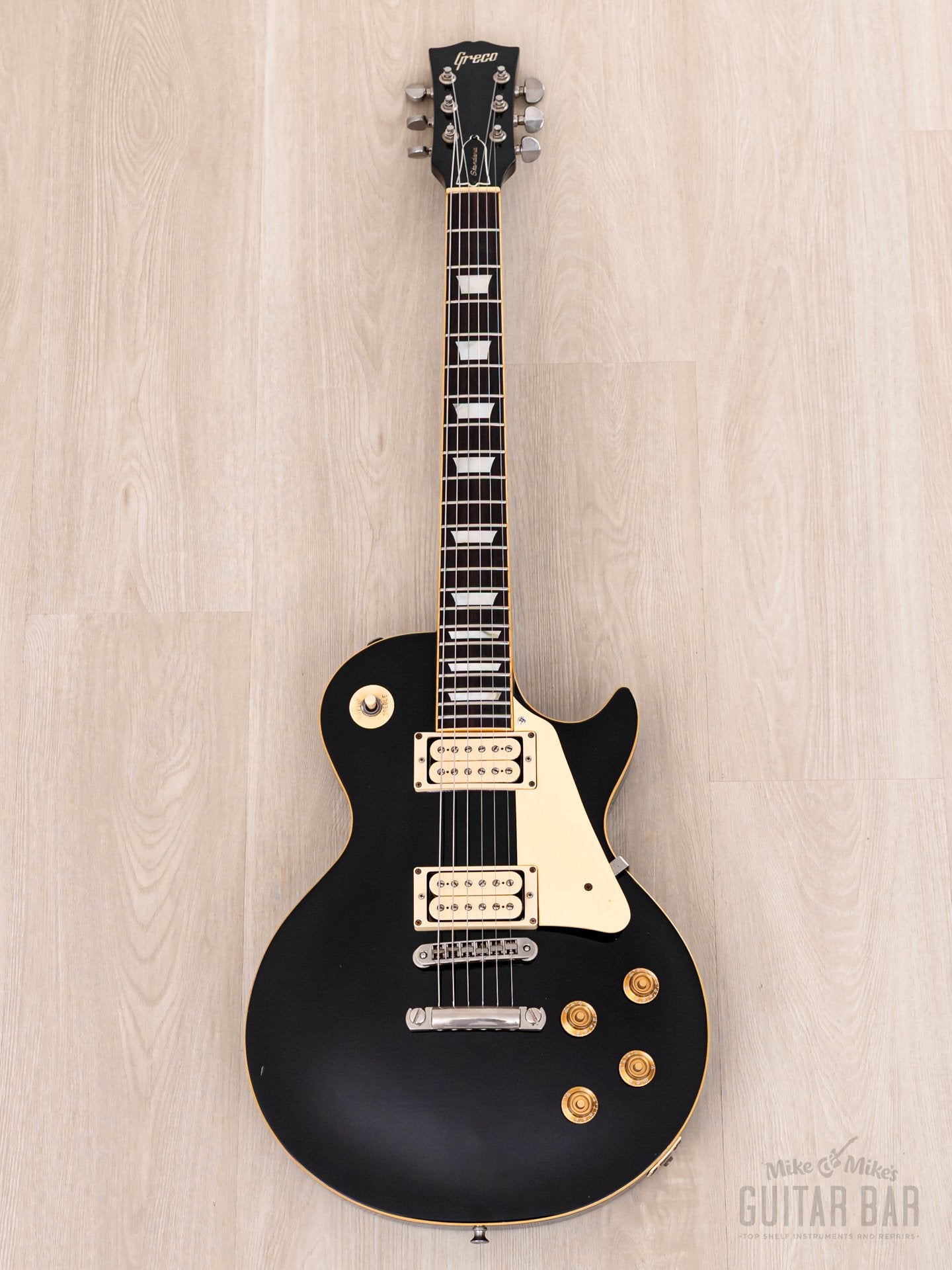 1979 Greco EG800 Standard Vintage Electric Guitar Black w/ Maxon PU-0