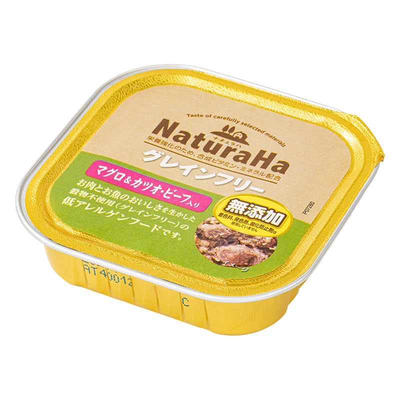 ナチュラハ グレインフリー マグロ＆カツオ・ビーフ入り 100g