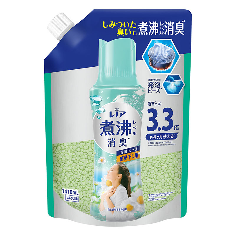 レノア 煮沸消臭 抗菌ビーズ 部屋干し 花とおひさまの香り 詰め替え