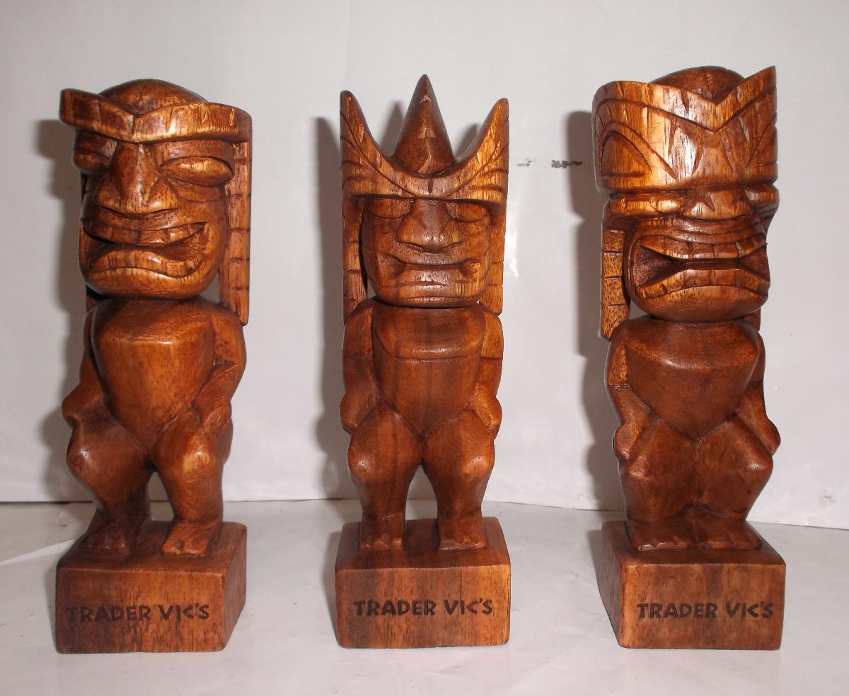 トレーダー ヴィックス,木彫り,ティキ,Tiki,置物,ハワイ,雑貨,ハパ