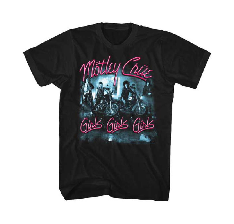 モトリー クルー Motley Crue Tシャツ GIRLS GIRLS GIRLS 公式 ロック
