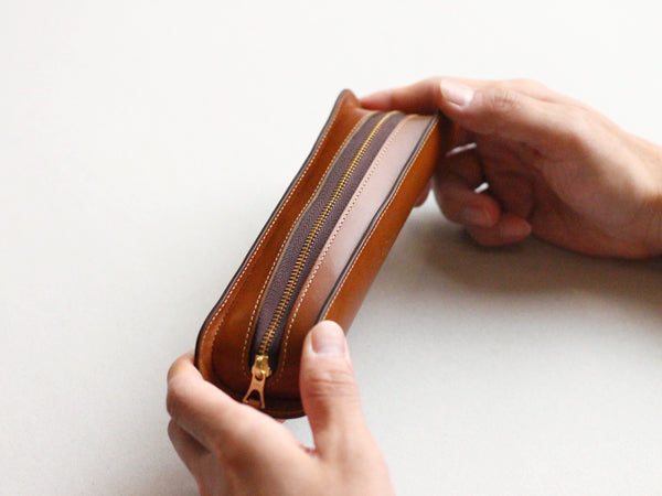 本革ファスナーペンケース“U-shape” – munekawa