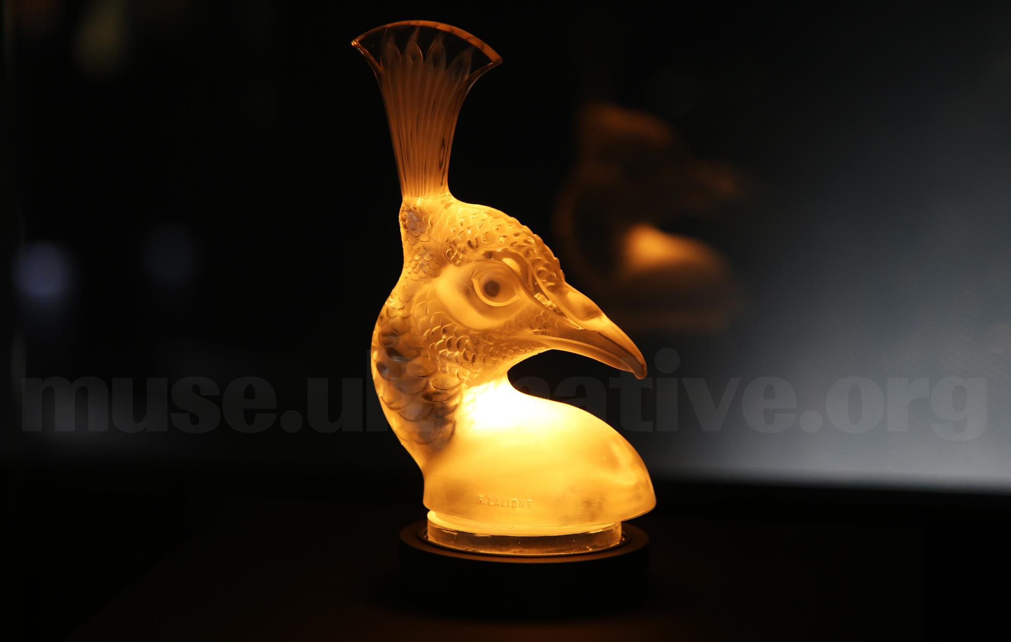 希少1928年 当時のシール付◇ラリック カーマスコット「コックナン」鶏