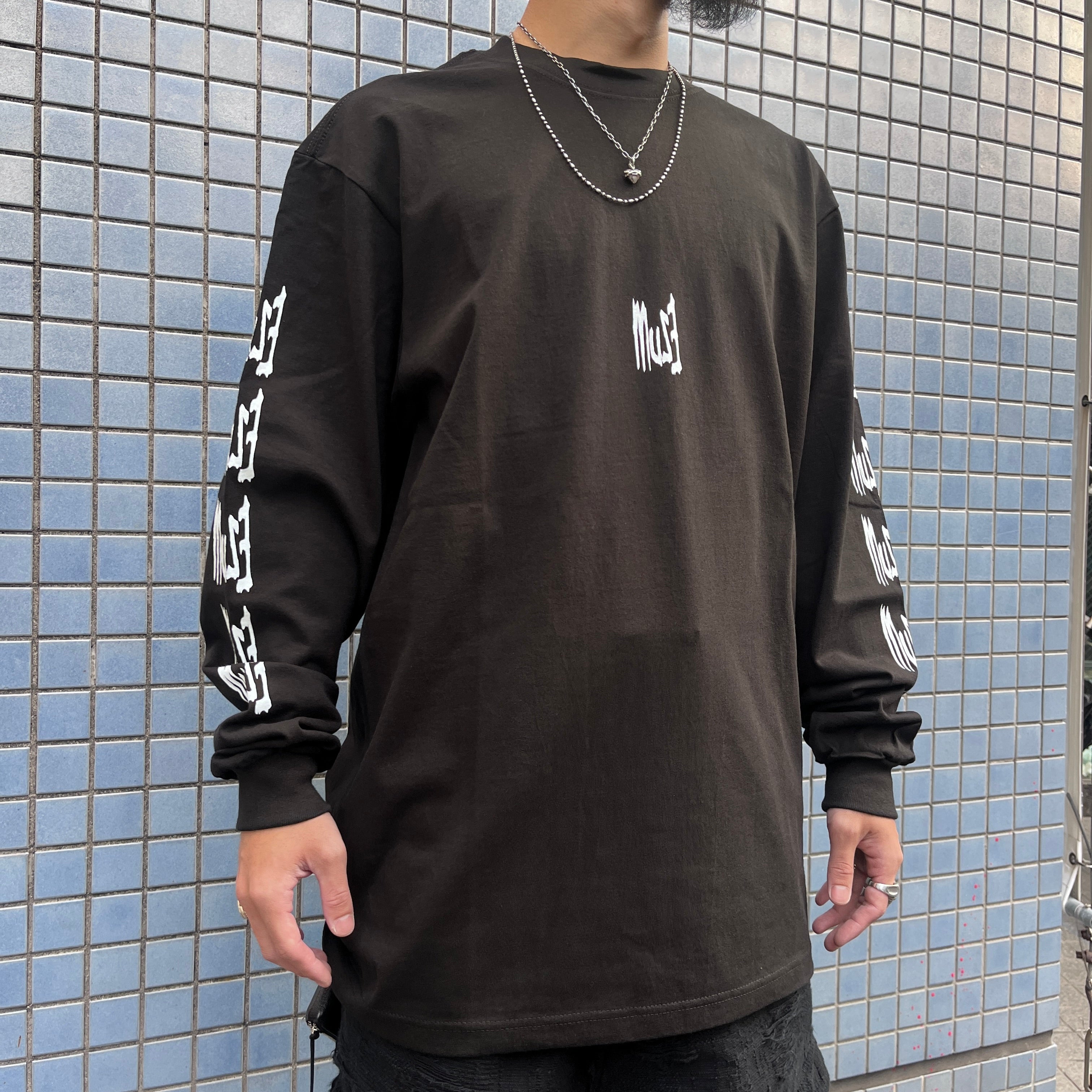 MUZE BLACK LABEL -【MUZE JUMBLE LONG SLEEVE T-SH(BLACK)】ミューズ