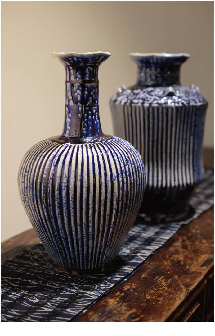 益子焼 明石庄作の大皿 益子焼 明石庄作の大皿