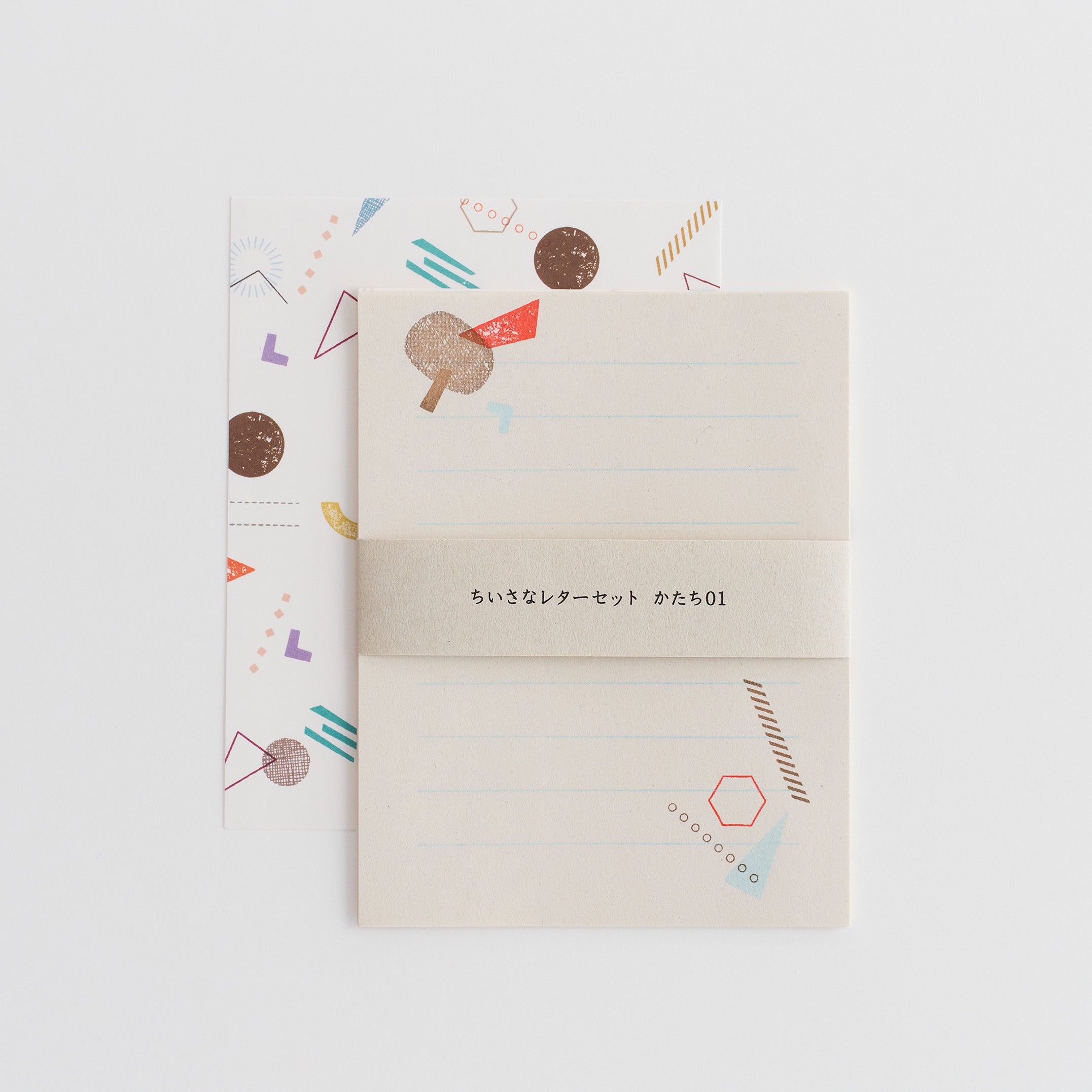 ちいさなレターセット かたち01 – 水縞