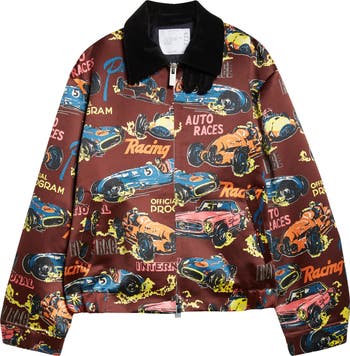 sacai 25SS Car Race Print Knit Blouson