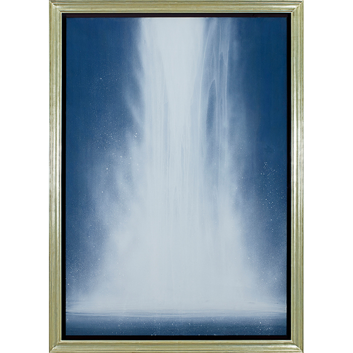 千住博 ウォーターフォール プレート 深川製 陶板画 絵画 飾り皿 彩