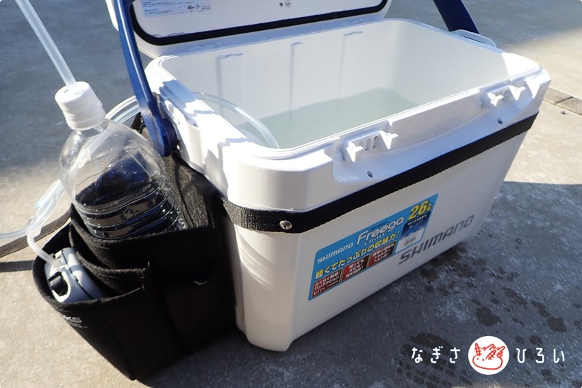 シマノクーラー フィクセルライト アジクーラー バッテリー・スキマー2