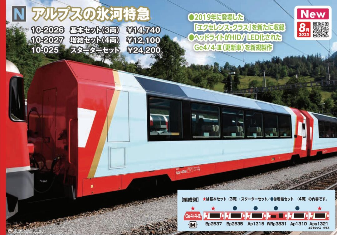 スターターセット アルプスの氷河特急 品番：10-025 鉄道模型 KATO