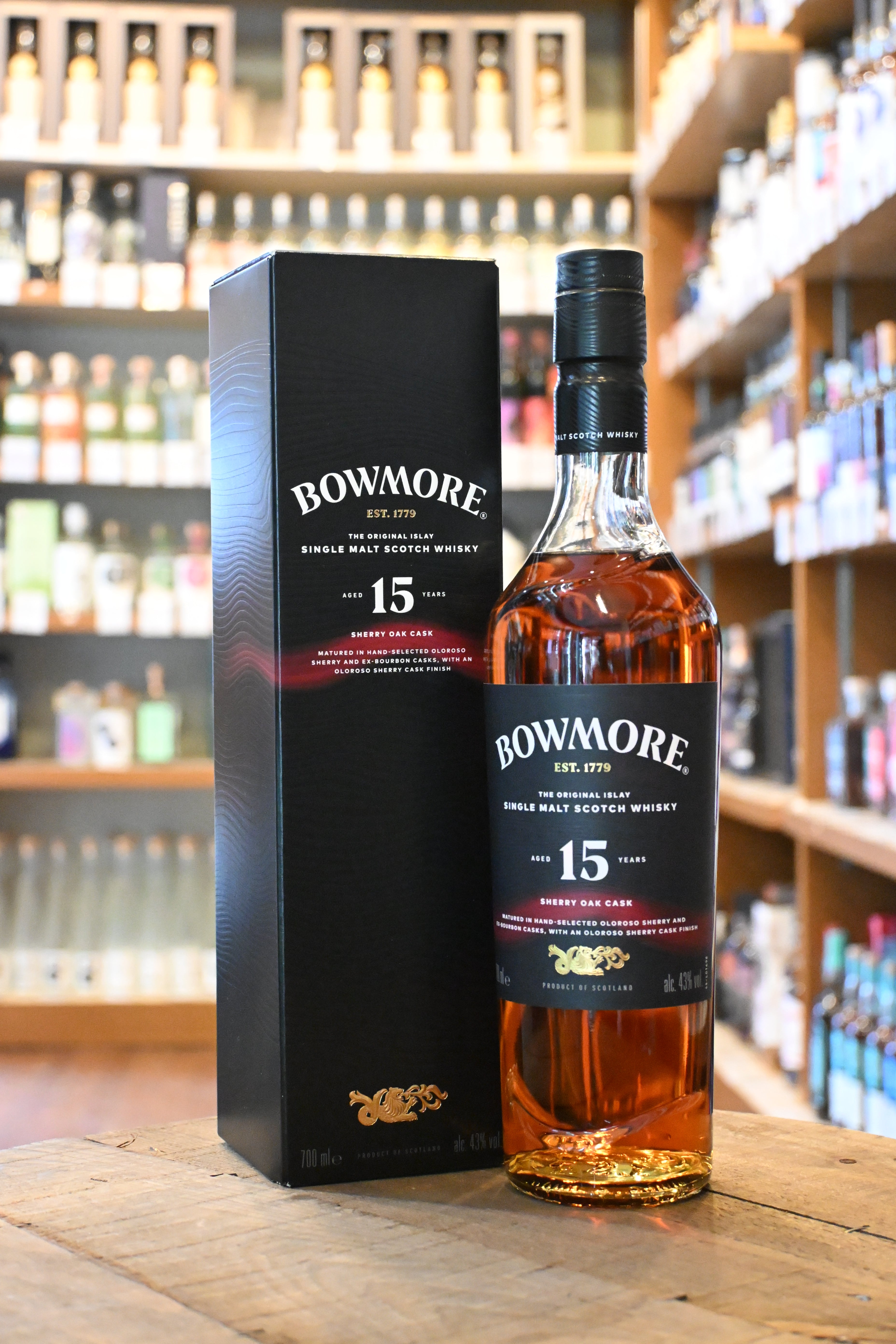 ボウモア 15年 シェリーカスク BOWMORE AGED 15 YEARS SHERRY OAK CASK