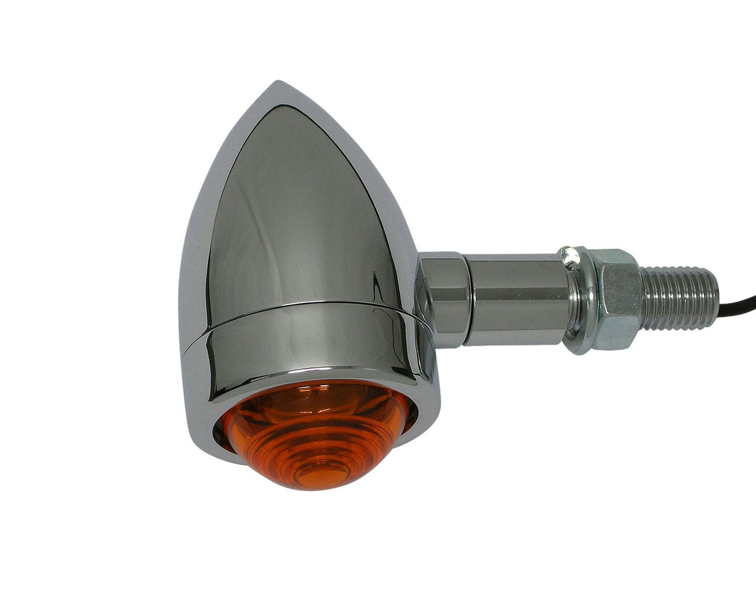 ミニバレットウインカー 電球 M10-P1.25 アルミ ポリッシュ 4個セット