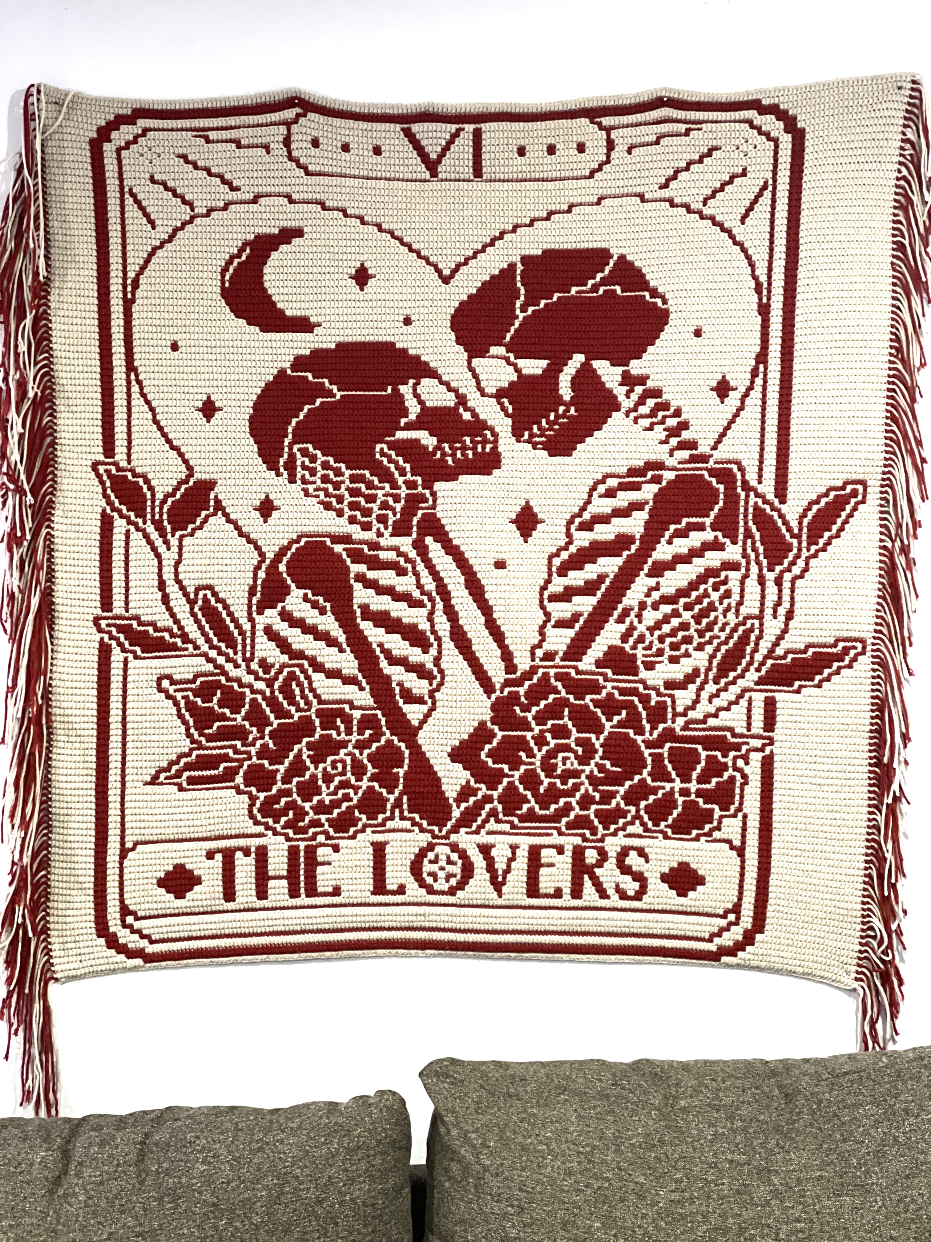 The Lovers Tarot Mosaic Crochet Pattern | Nerd Princess Designs