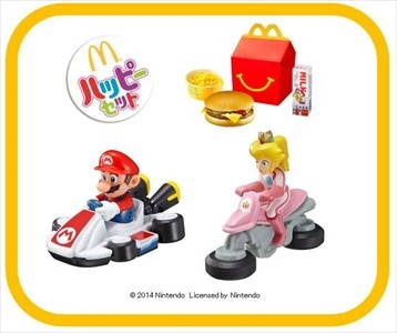 マクドナルドにハッピーセット「マリオカート8」が登場--マリオ