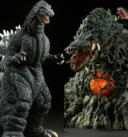 東宝大怪獣シリーズ」ゴジラ＆ビオランテがセットで登場!発光ギミック