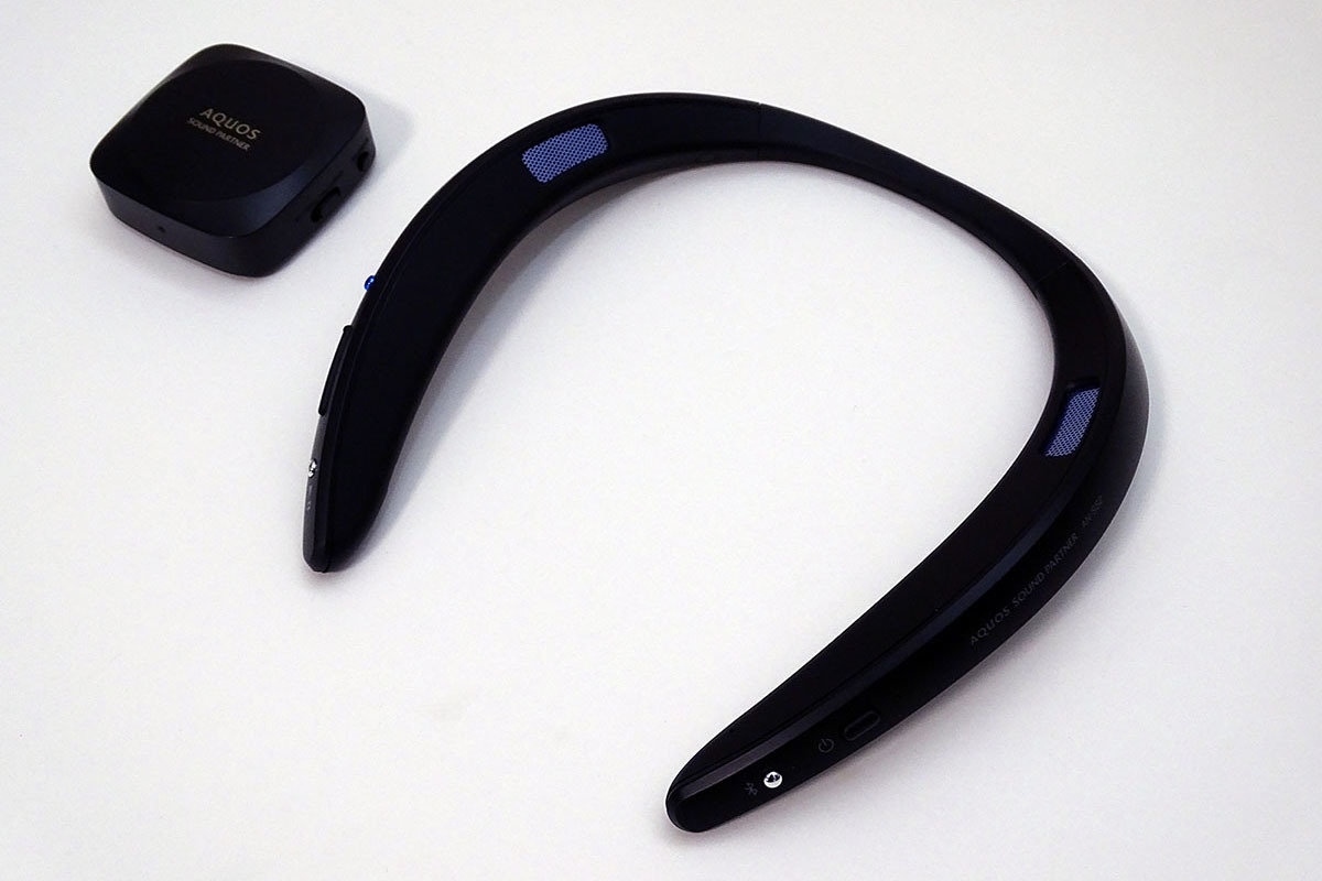 シャープ AN-SS3-BDM クリアボイス機能付き ネックスピーカー ブラック