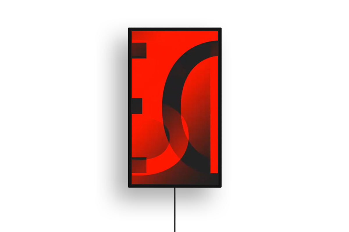 好きなデジタルアートを流せるタテ型ディスプレイ「Mono X7」 | マイ