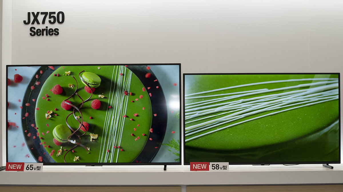 約9.9万円からのスタンダード4K液晶VIERA「JX750」。AI画質調整対応
