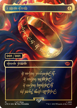 MTG 指輪物語 The One Ring 一つの指輪 日本語 Foil MTG 一つの指輪