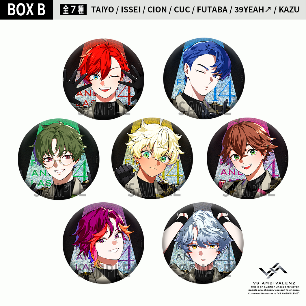 ビバレン 40個 JINTARO 缶バッジ XlamV 缶バッジカバー付き VS