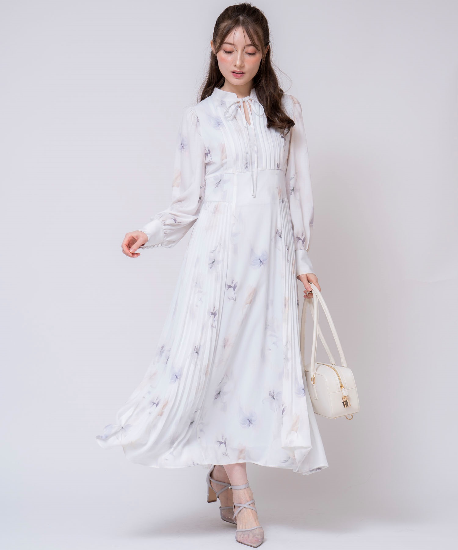 15周年】【SSサイズあり】プリーツリリーワンピ | ロングワンピース