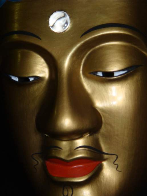 能面 木彫り 手彫り 釈迦(しゃか) 能面 釈迦（しゃか）